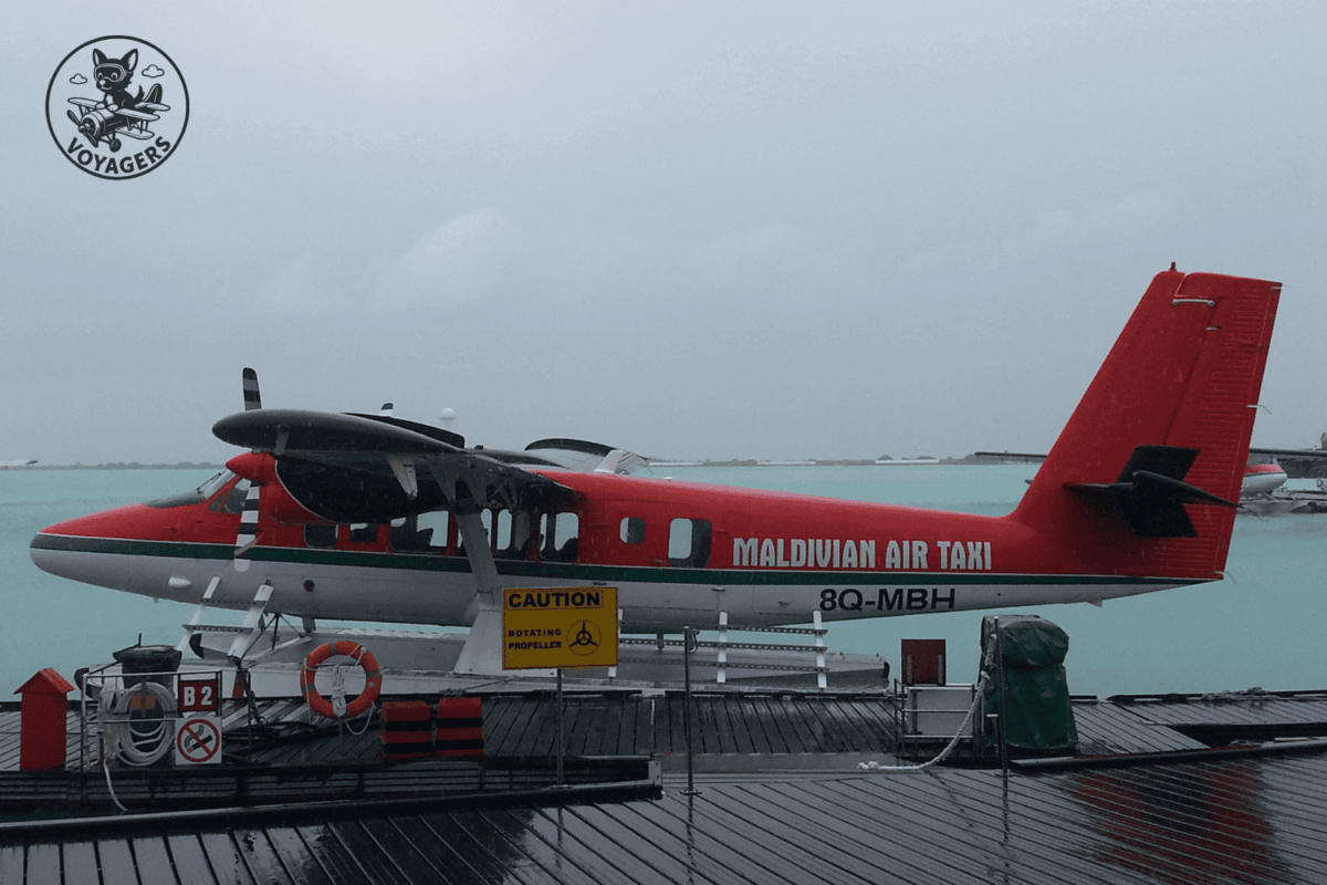 Hydravion Maldivian Air utilisé pour rejoindre une île resort aux Maldives