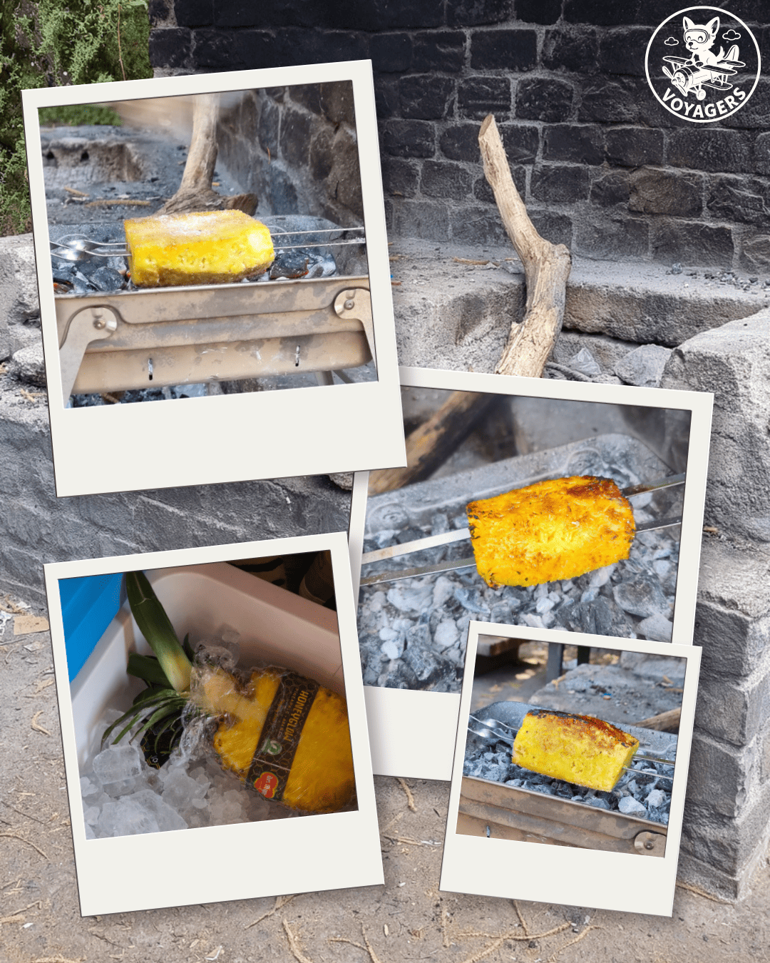 Ananas rôti et caramélisé au barbecue au Ribeiro da Lapa 2 à Madère
