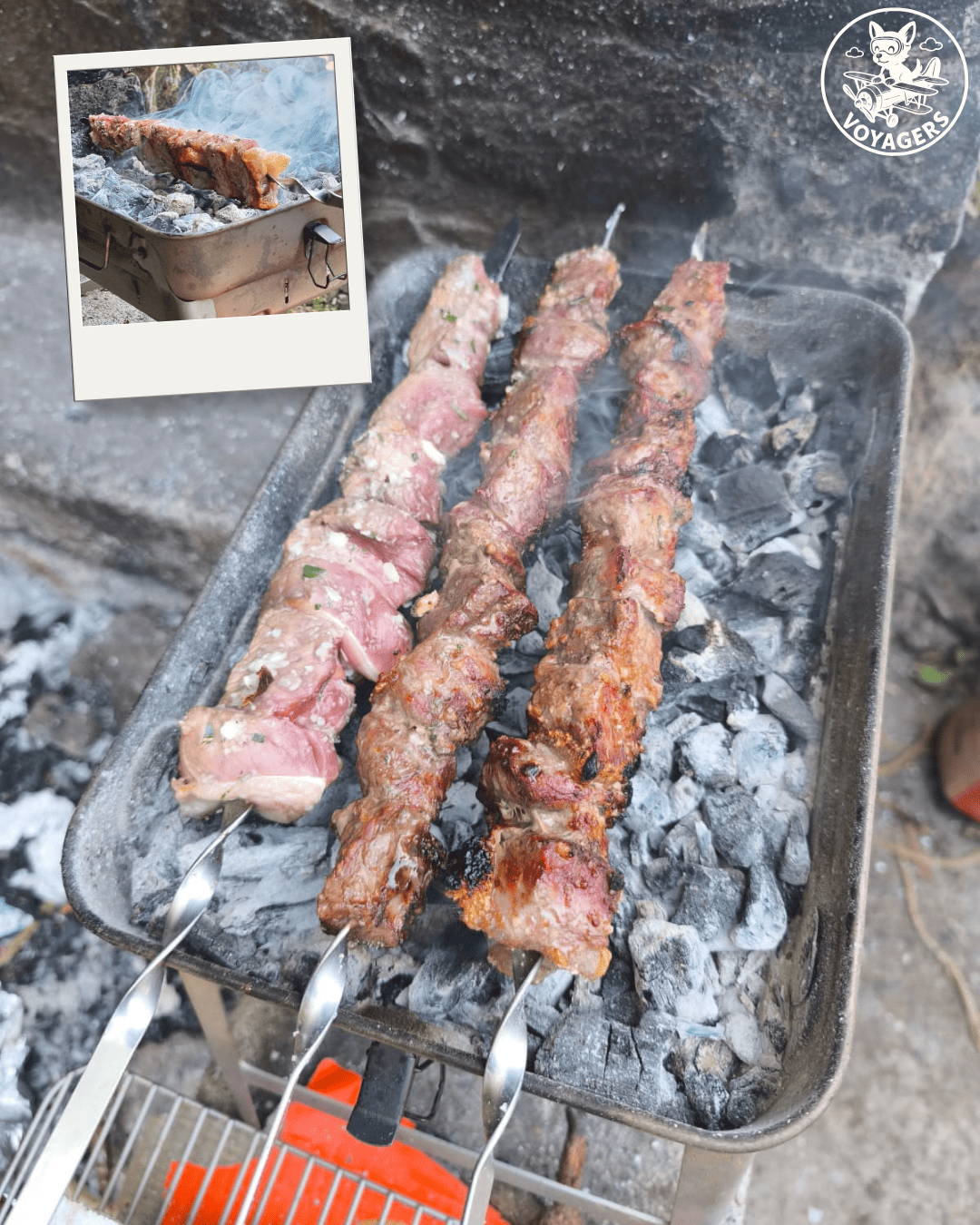 Brochettes de boeuf à la madérienne grillées sur les braises au Ribeiro da Lapa 2